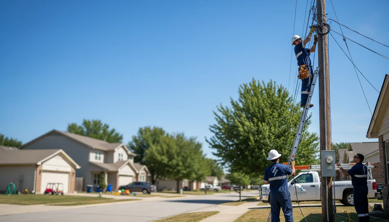 Residential electrician providing installation services in Fort Hood, TX